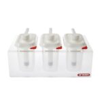171044K ARAVEN 3 x GN 1-9 (1.5L) SAUCE DISPENSER with STAND - 01363