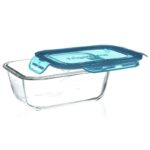 3.89110 B R 1.05L RECT FRIGOVERRE EVOLUTION FOOD STORAGE CONTAINER with CLIP COVER 18 x 14 x 8cm - 170743D (1)