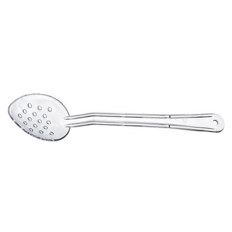 2527063 ARAVEN 33cm CLEAR PERFORATED PC SALAD SPOON - 91703