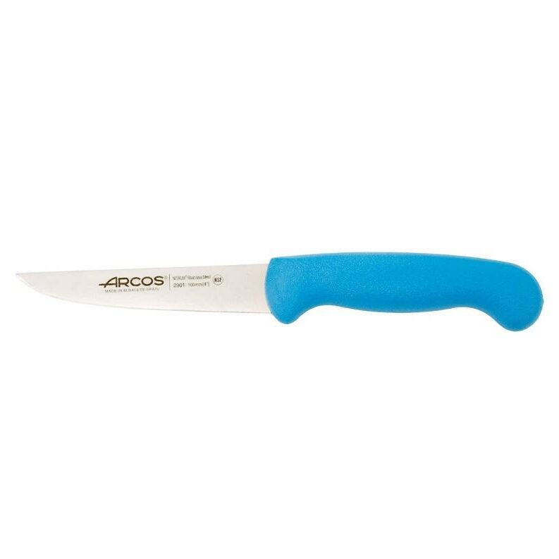 290122 123 100 121 125 ARCOS 10cm 2900 SERIES SS VEGETABLE KNIVES 21cm in RED, BLUE, YELLOW, GREEN & BLACK - 2537243 244 241 242 245