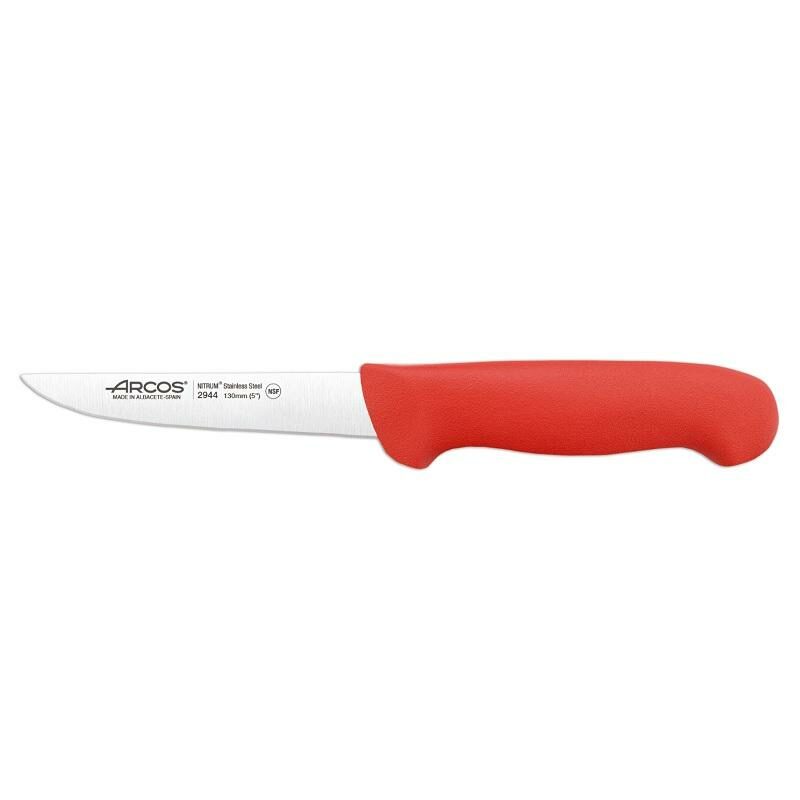 294422 423 400 431 425 ARCOS 13cm 2900 SERIES SS BONING KNIVES in RED, BLUE, YELLOW, PURPLE & BLACK