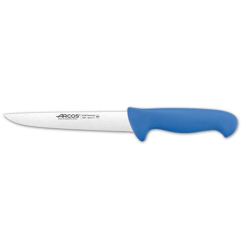 294722 723 700 725 ARCOS 18cm 2900 SERIES SS BUTCHER KNIVES RED BLUE YELLOW BLACK - NARROW BLADE