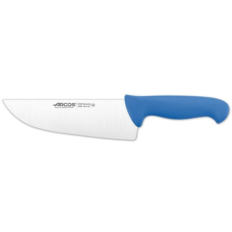 295922 923 900 925 ARCOS 20cm 2900 SERIES SS BUTCHER KNIVES RED BLUE YELLOW & BLACK - WIDE BLADE