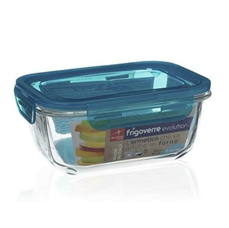 3.89110 B R 1.05L RECT FRIGOVERRE EVOLUTION FOOD STORAGE CONTAINER with CLIP COVER 18 x 14 x 8cm - 170743D