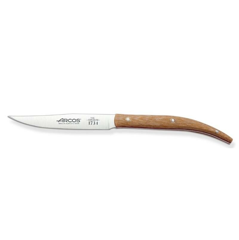 373728 ARCOS 11cm ORIGIN LAGUIOLE STEAK KNIFE with BEIGE MICARTA HANDLE 23cm