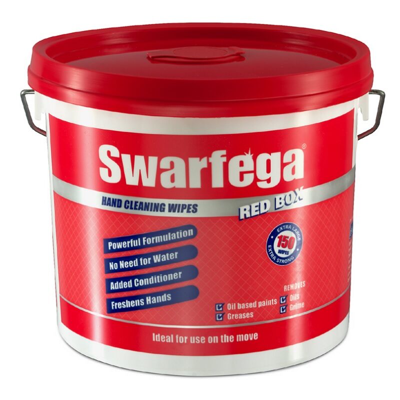 550281 DEB STOKO 150s RED SWARFEGA HAND CLEANING WIPES
