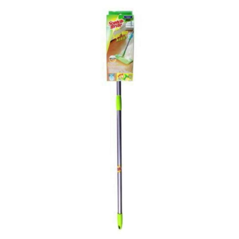 F1 3M SCOTCH BRITE MCROFIBRE HARDWOOD FLOOR MOP with HANDLE - WET or DRY USE - 174296G