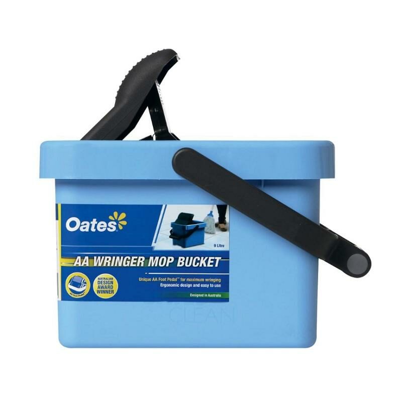 MB-001-2 OATES 9L WRINGER MOP BUCKET with AA FOOT PEDAL 31cm - 174280J